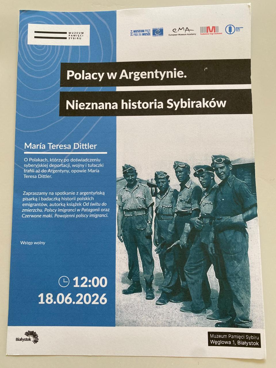 María Teresa Dittler disertó en Białystok sobre la inmigración polaca en la Argentina 