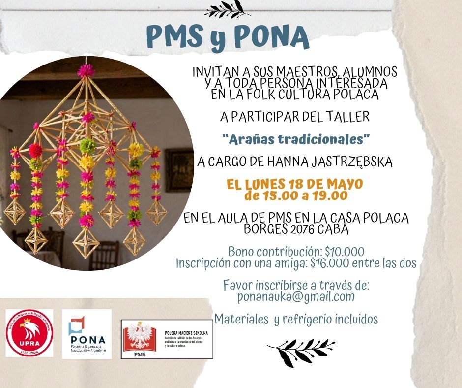 Taller de arañas tradicionales