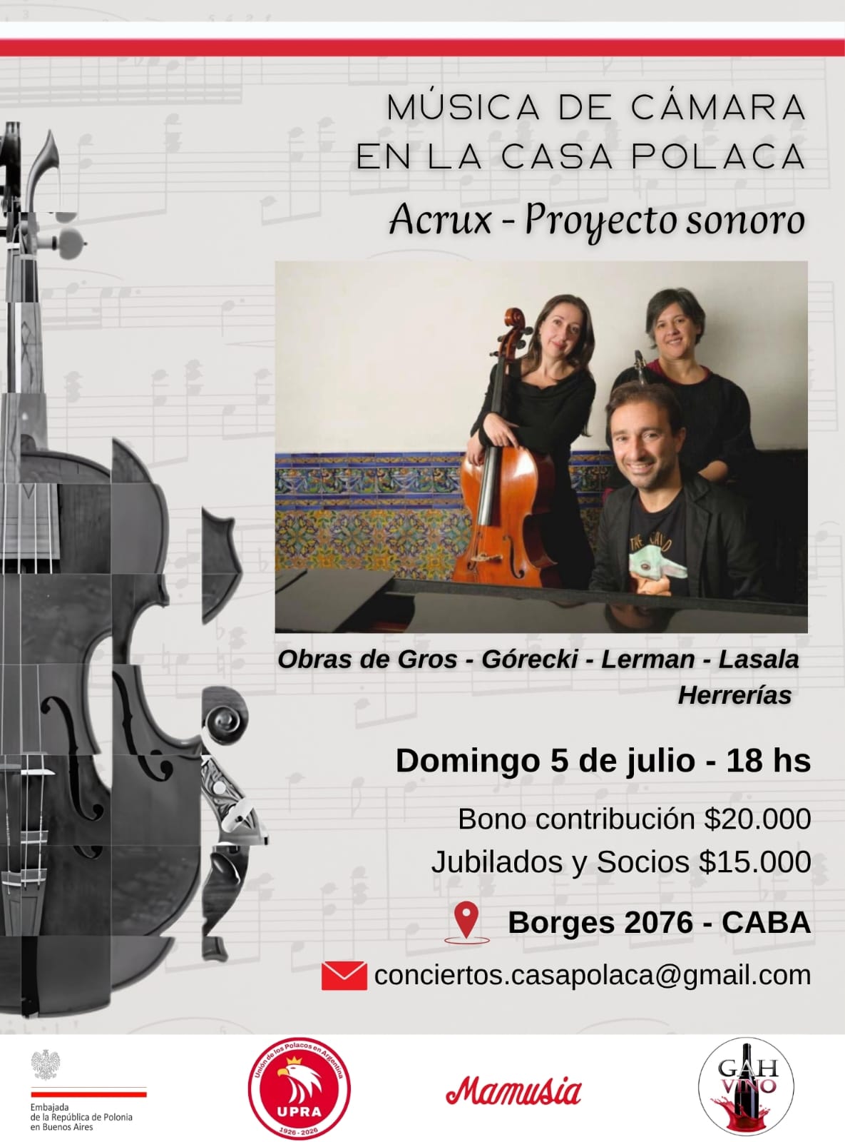 ACRUX - Proyecto Sonoro se presenta en la Casa Polaca